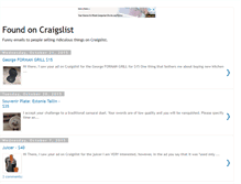 Tablet Screenshot of foundoncraigslist.com
